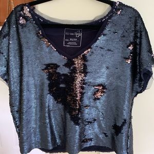 Free People Sequin Top